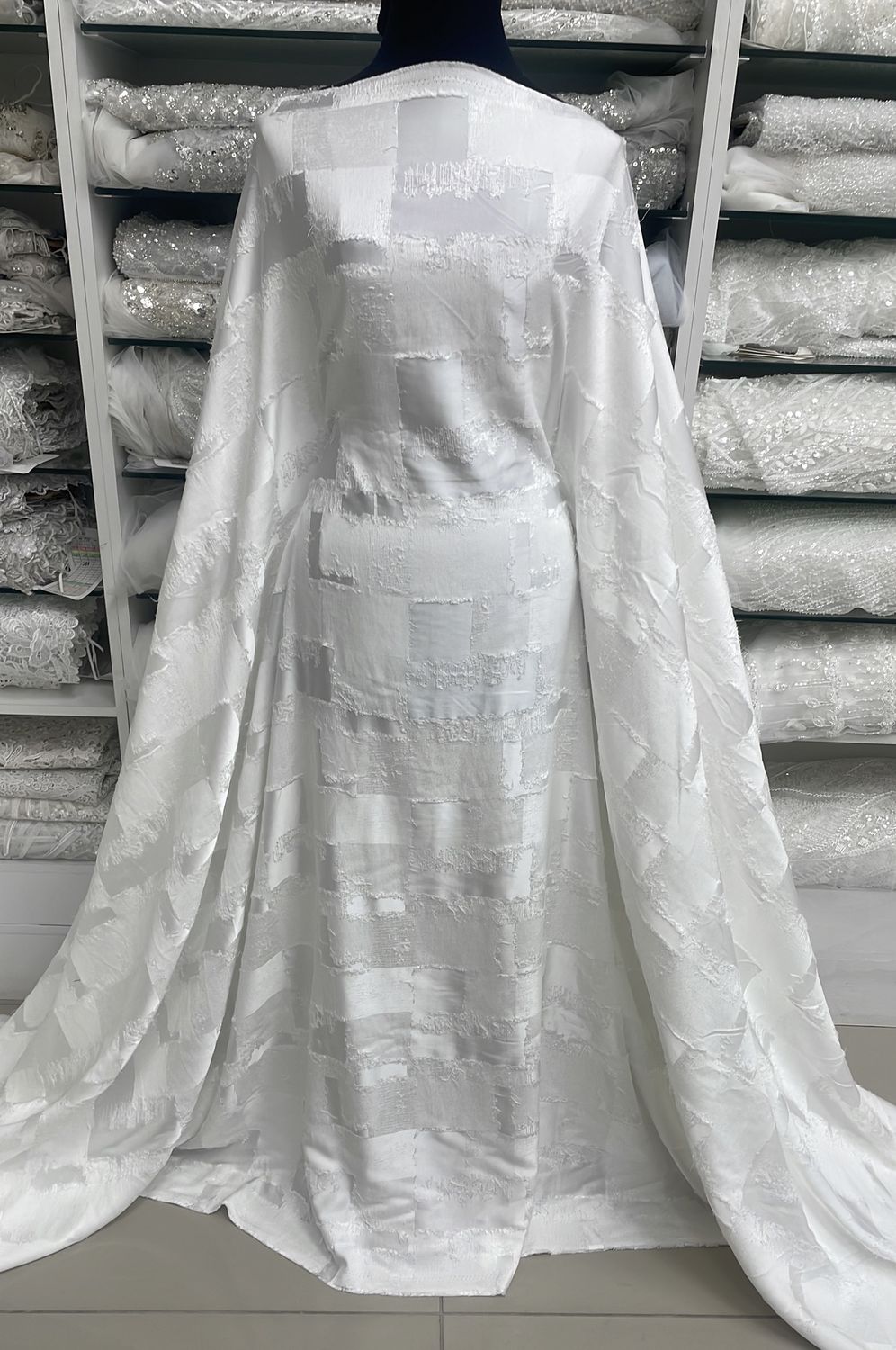 Dress Fabric Tencel Rayon Burnout-per m-150-02-Ivory