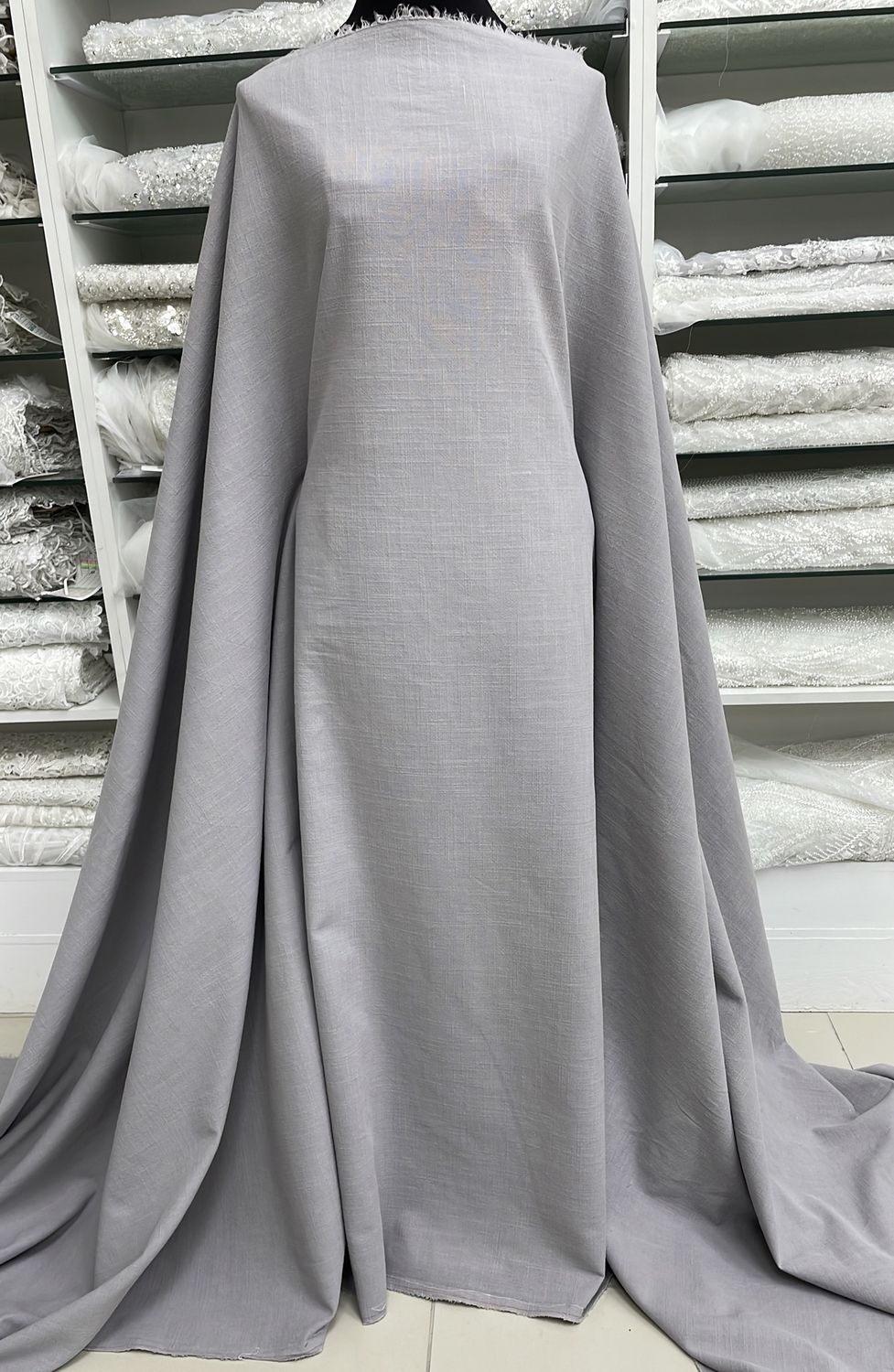 [ 24417 ] LinenHeavyWeight-36309-137-34-Grey per Meter