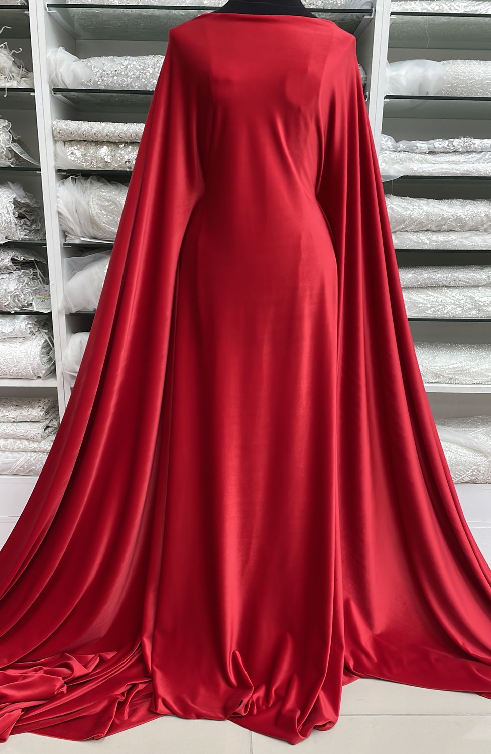[ 24730 ] Str Velvet-GZNO0654-160-Red-20 per Meter