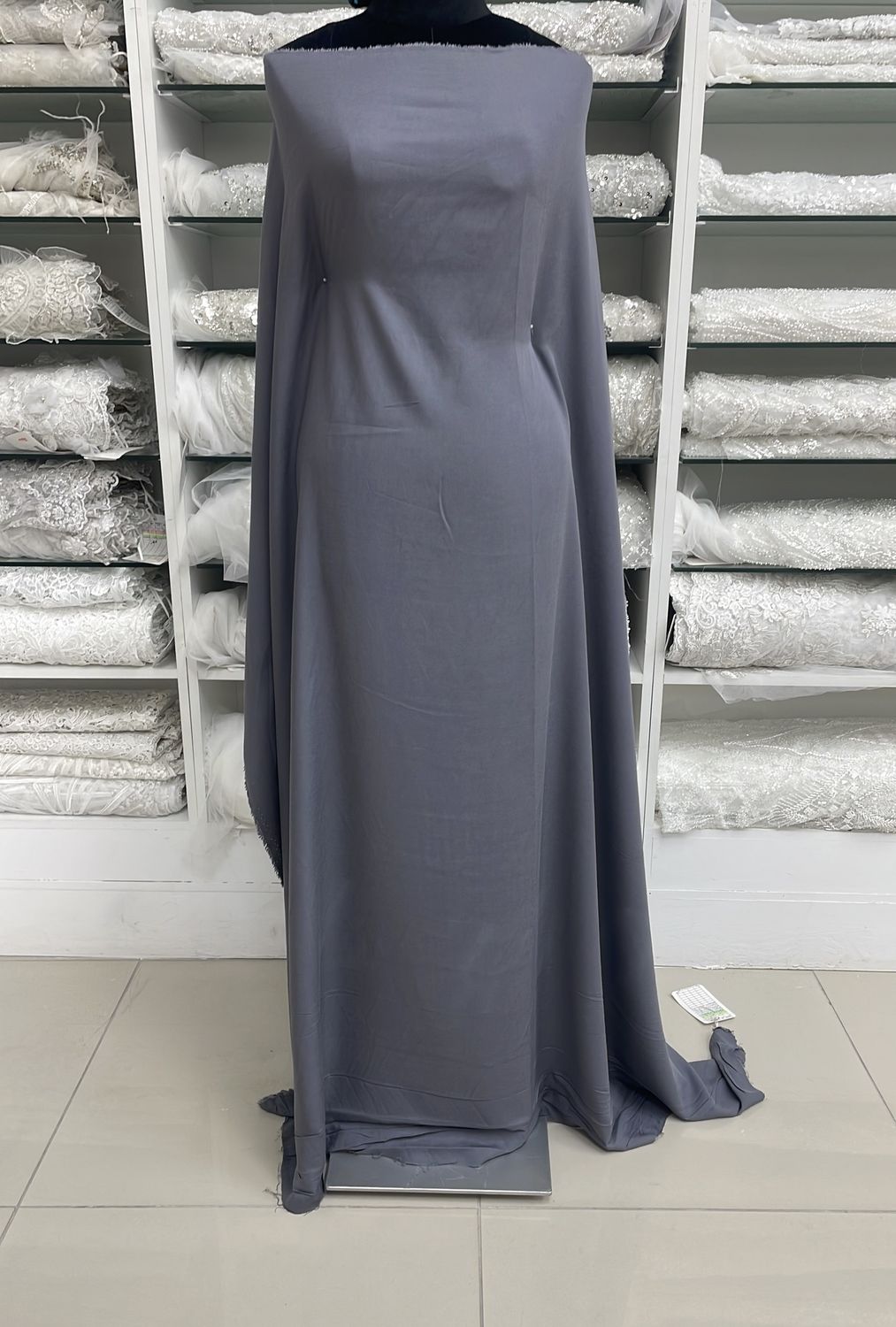 [ RT-GG-W13-151-5 ] Rayon Twill - 150w - Grey per Meter
