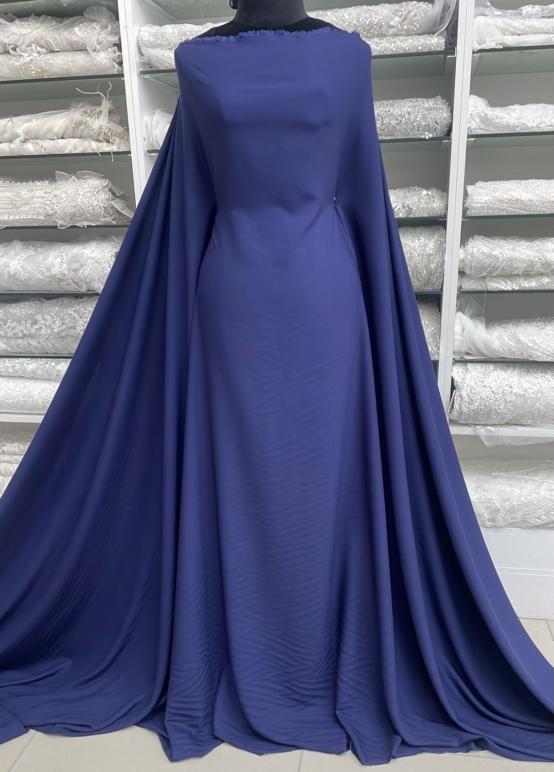 [ 24593 ] Rayon Twill Airjet-150-05-Navy per Meter
