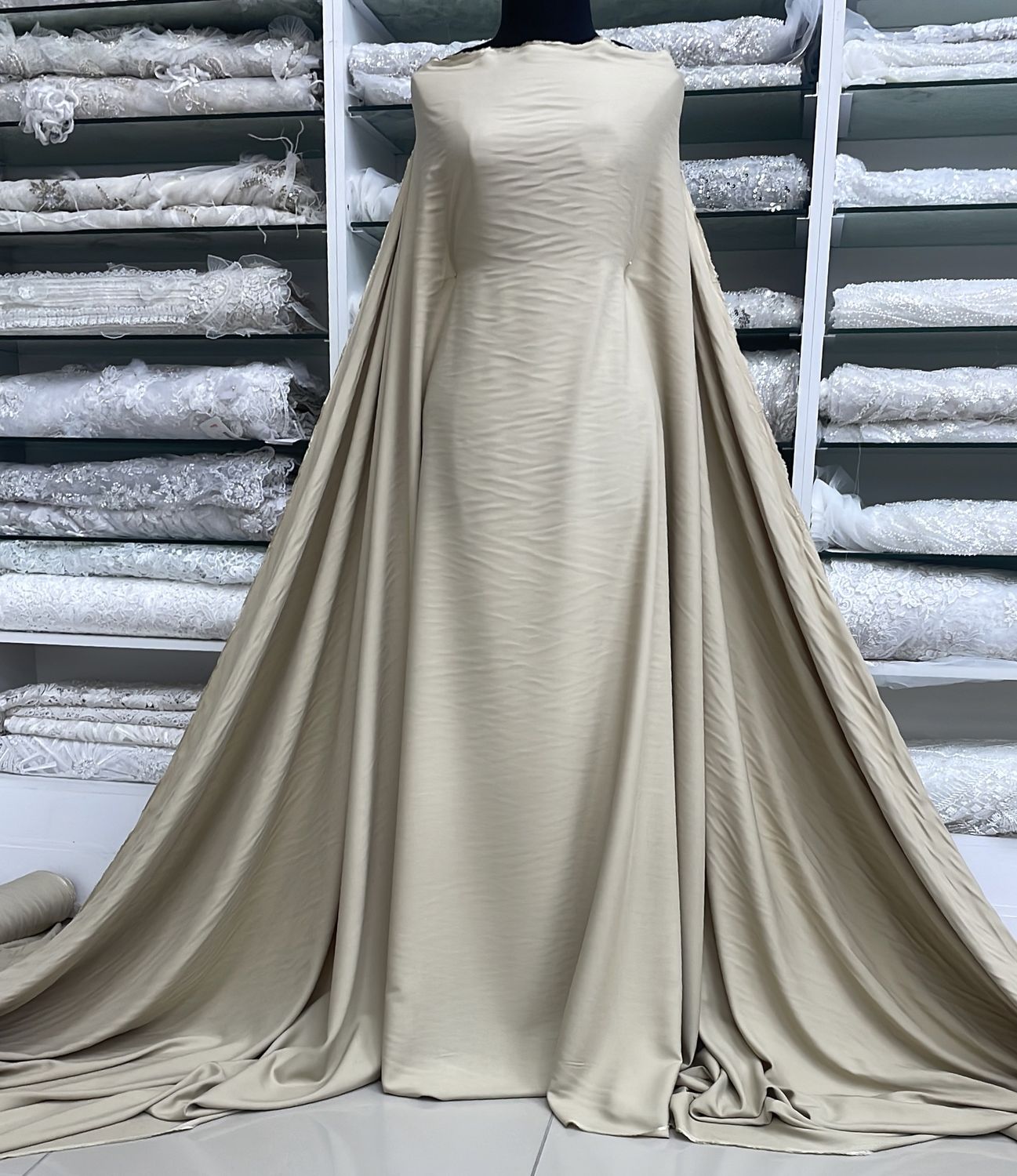 [ 24595 ] Rayon Twill Airjet-150-15-Beige per Meter