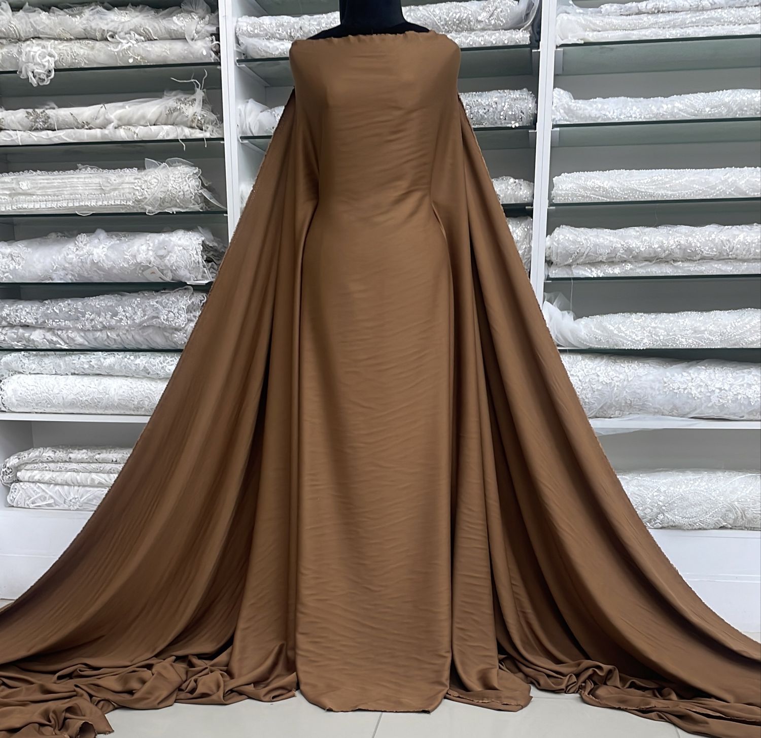 [ 24596 ] Rayon Twill Airjet-150-16-Tan per Meter