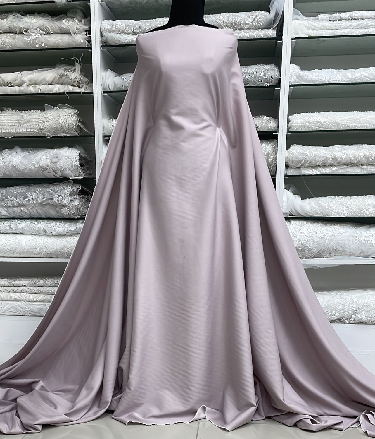 [ 23846 ] R/T Denim Span Chambre-P1657-150-31-Dusty Pink per Meter
