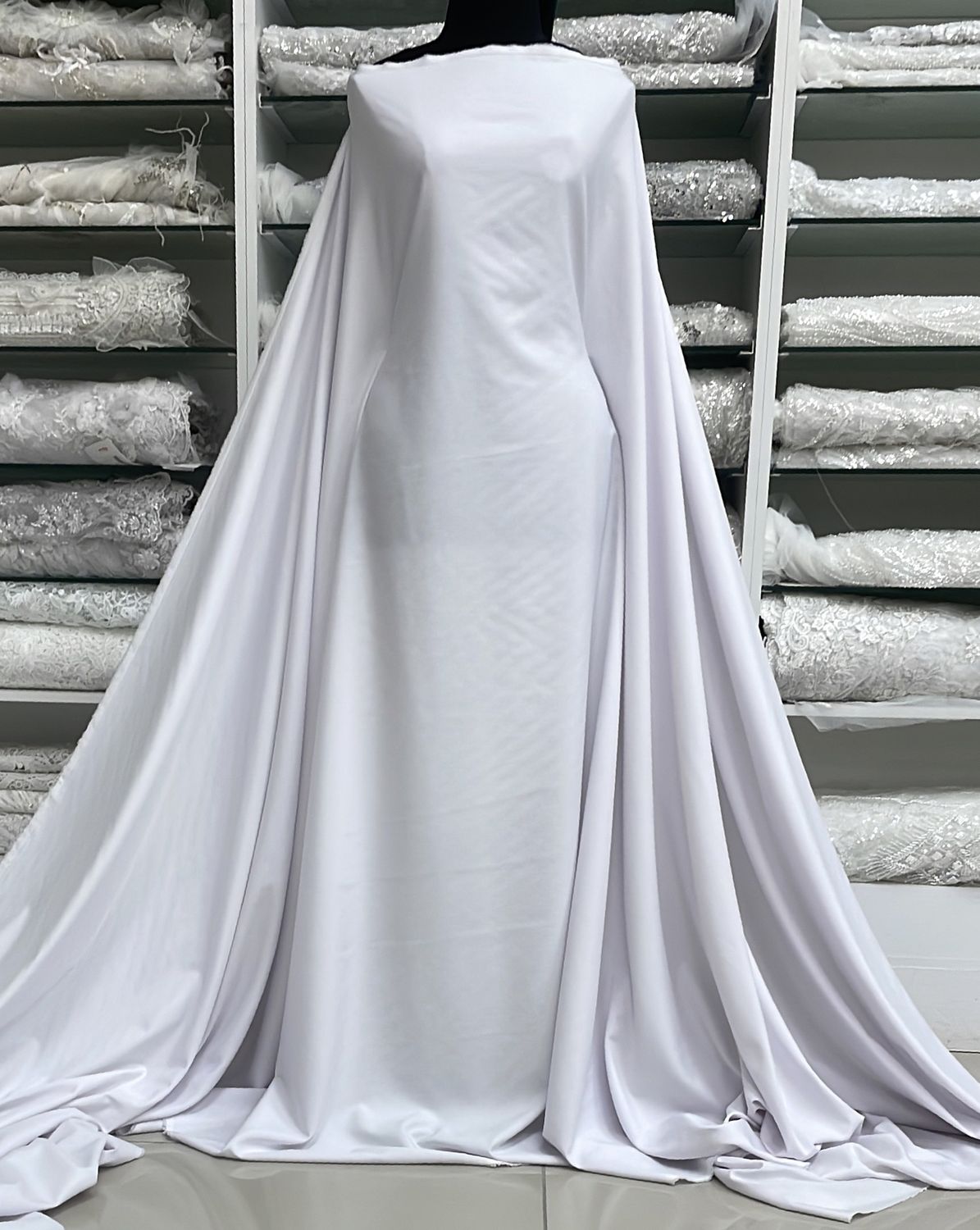 [ 23847 ] R/T Denim Span Chambre-P1657-150-01-White per Meter