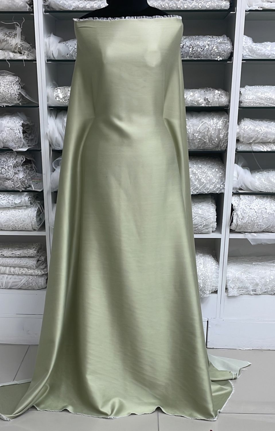 [ VP-E-01 ] Viscose Poly 150w Olive per Meter