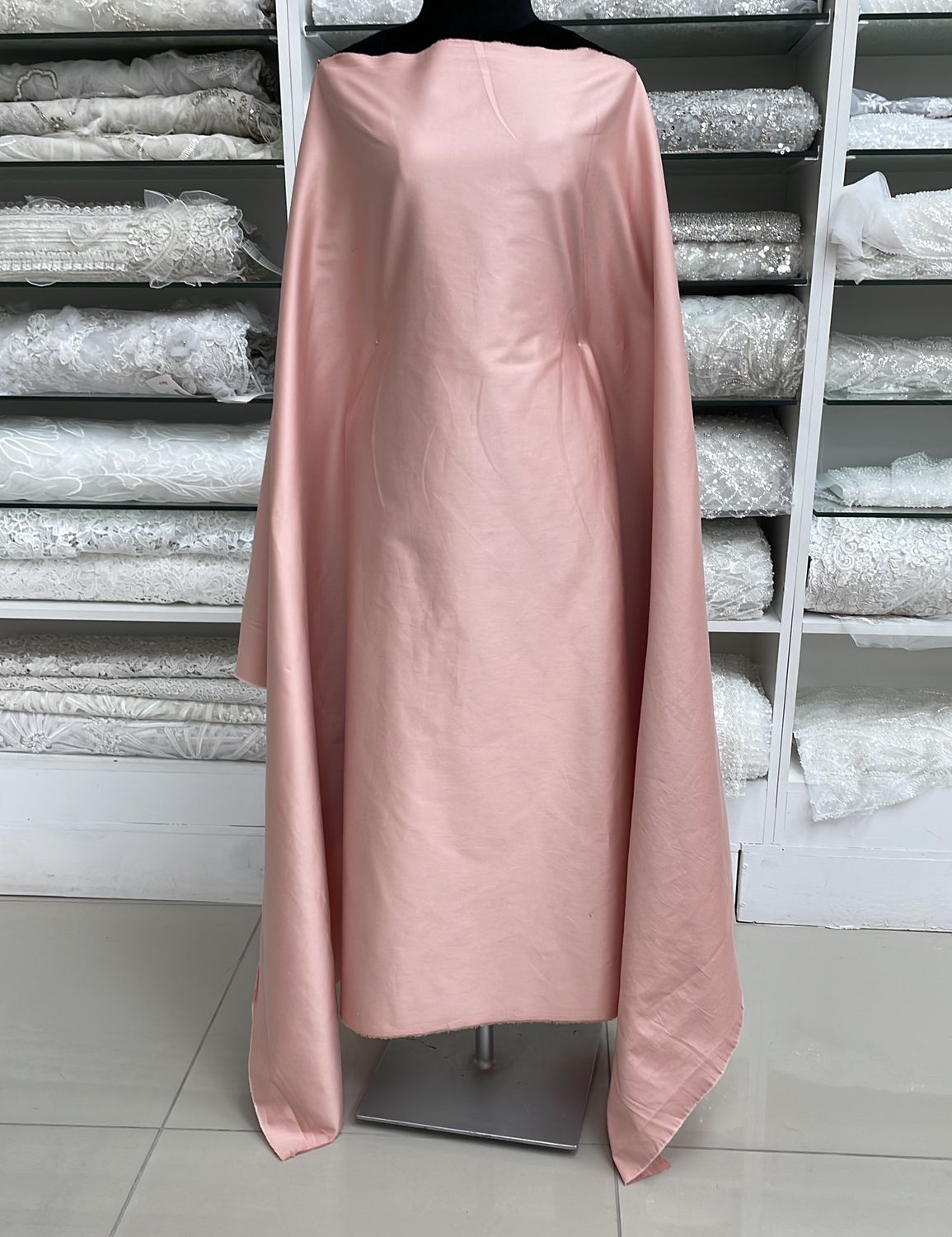 [ COS-G14B5121-6 ] Cotton Sateen 120 - Salmon per Meter