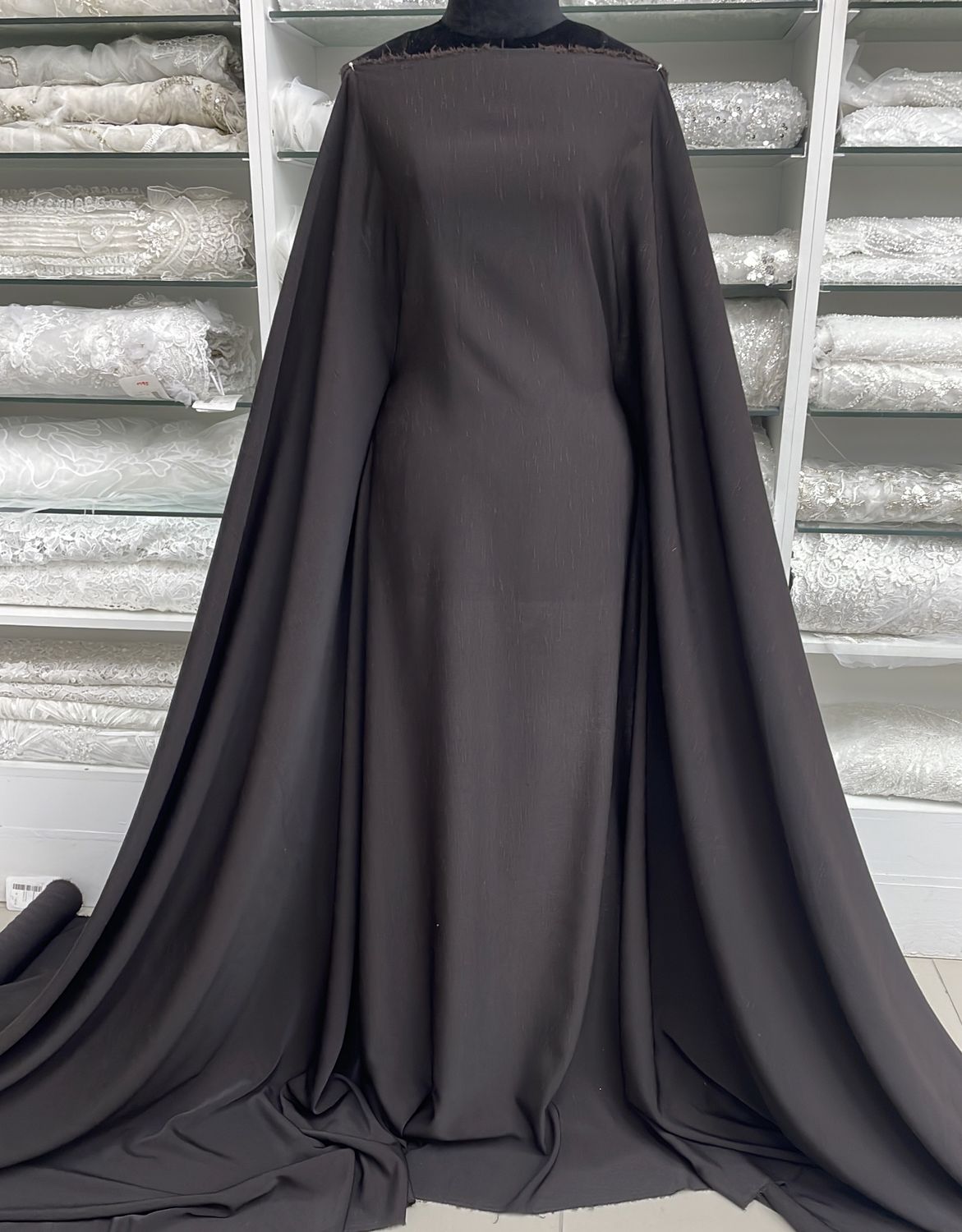[ SHP-BI-30057-14 ] Shantung Plain DarkBrown 147 per Meter