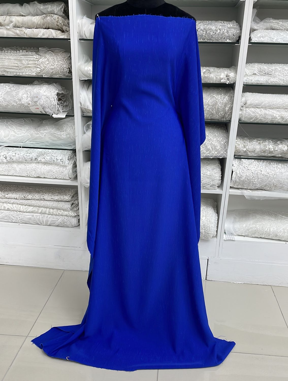 [ SHP-BI-30057-07 ] Shantung PlainDark Royal142 per Meter