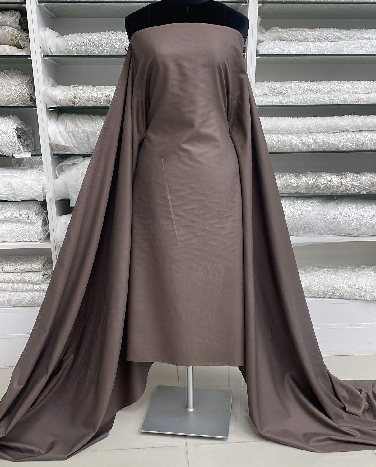 [ CT-ICI-12 ] Cotton Twill - 115W - Brown per Meter