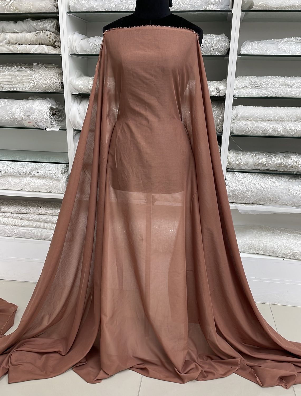 [ 21545 ] Cotton Voille/150/5g/Rust per Meter