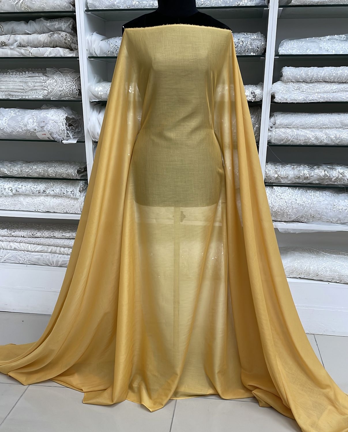[ 21544 ] Cotton Voille/150/5g/Mustard per Meter