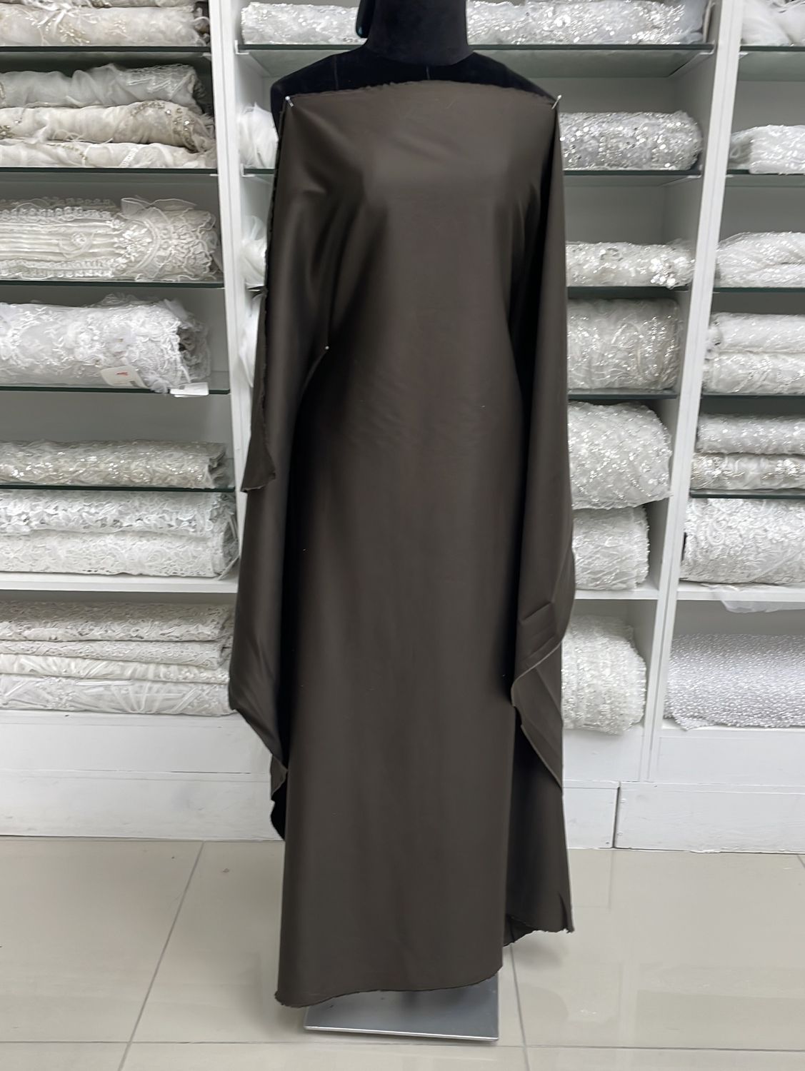 [ COS-G15C121-765 ] Cotton Sateen 120-ChocBrown per Meter