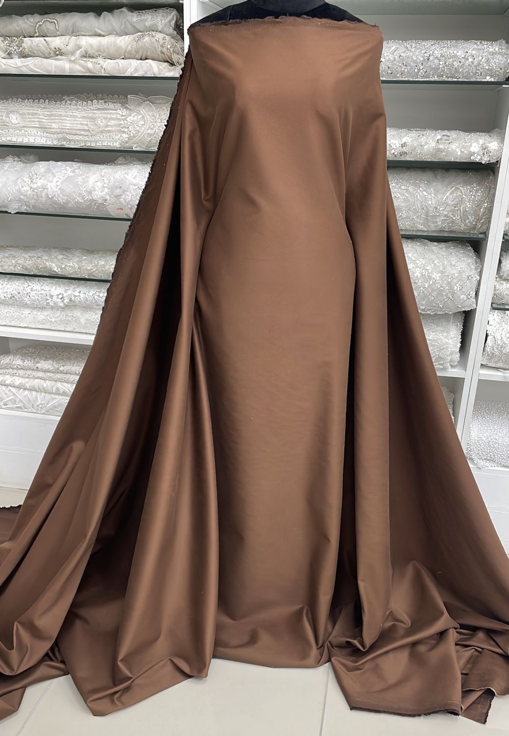 [ COS-G14A-3546A7 ] CottonSateen 330g150-Brown per Meter