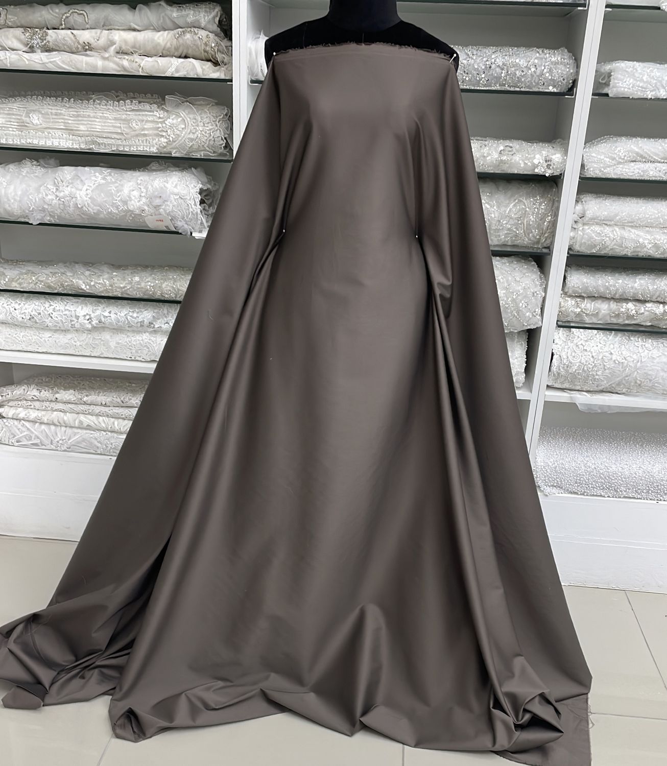 [ COTS-GG-5046-05 ] Cotton Twill Sateen -150W - Taupe per Meter