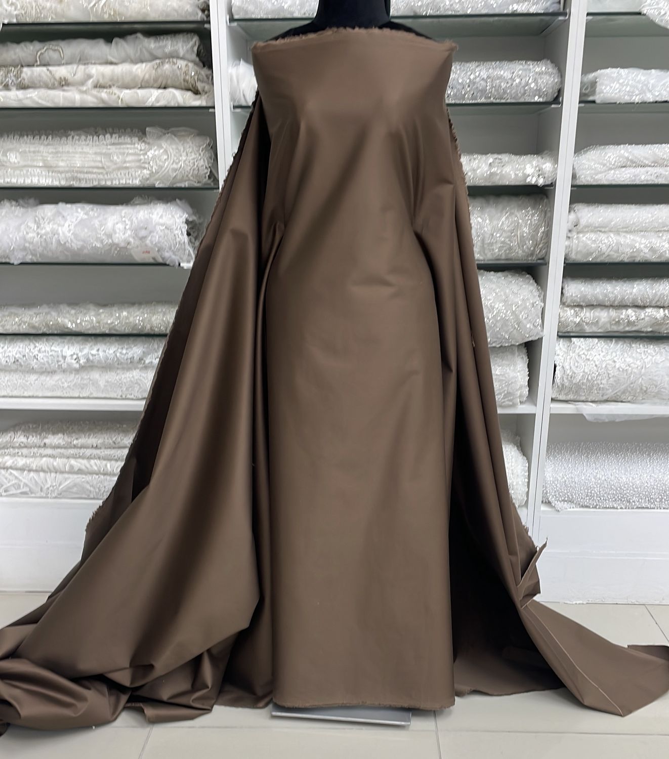 [ COS-G14A-3545B5 ] CottonSateen280g 150-Mocca per Meter