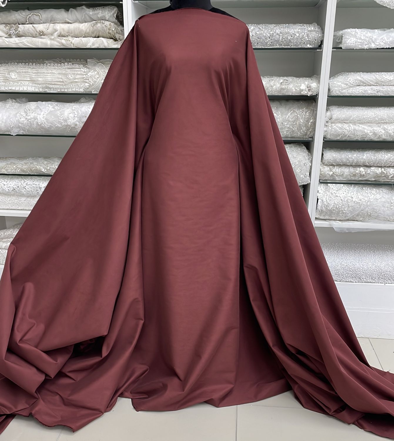 [ COS-G14A-3546A9 ] CottonSateen 330g150-Brick per Meter