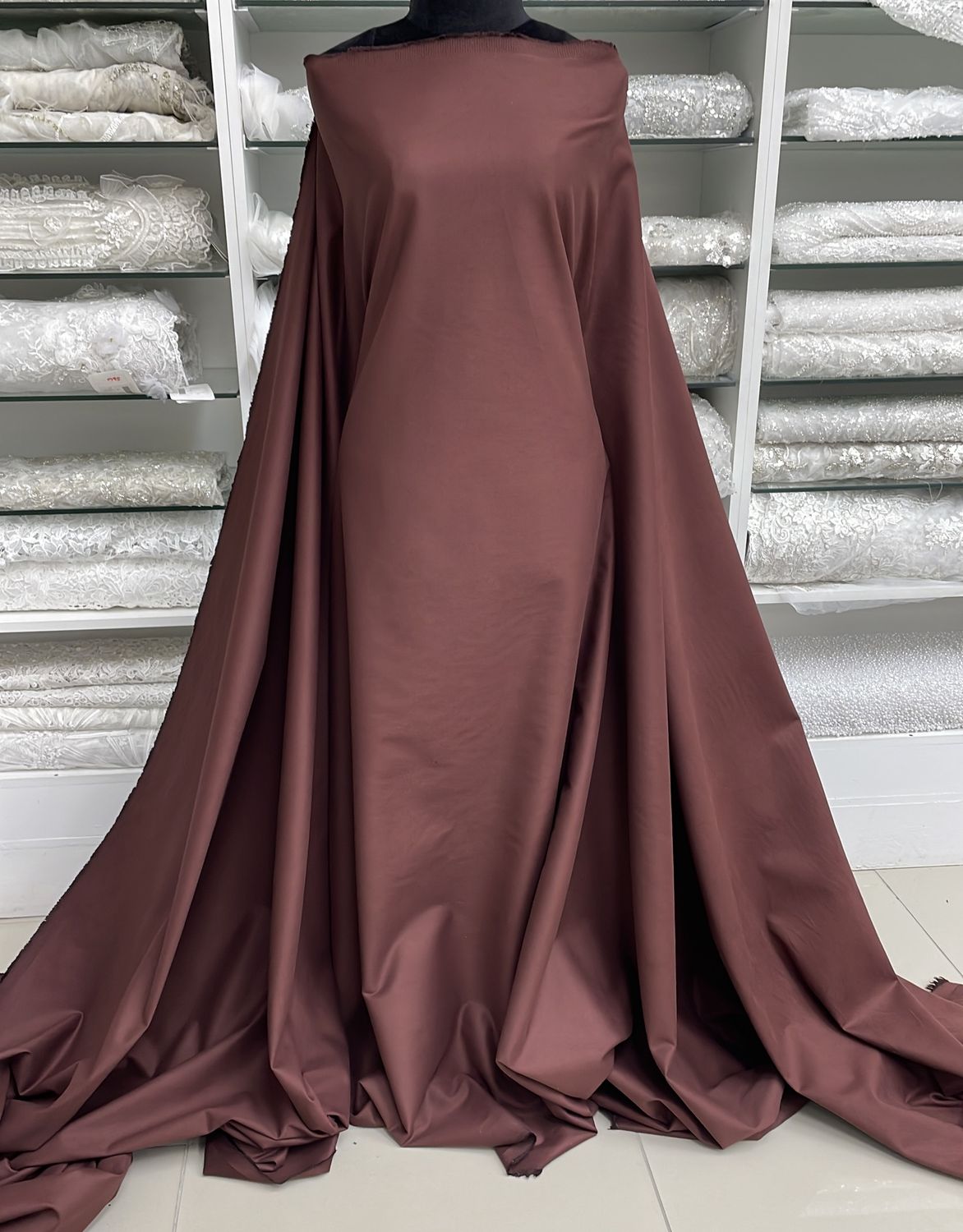 [ COSMG14A3546-08 ] CottonSateenMat330g150-Rosewood per Meter