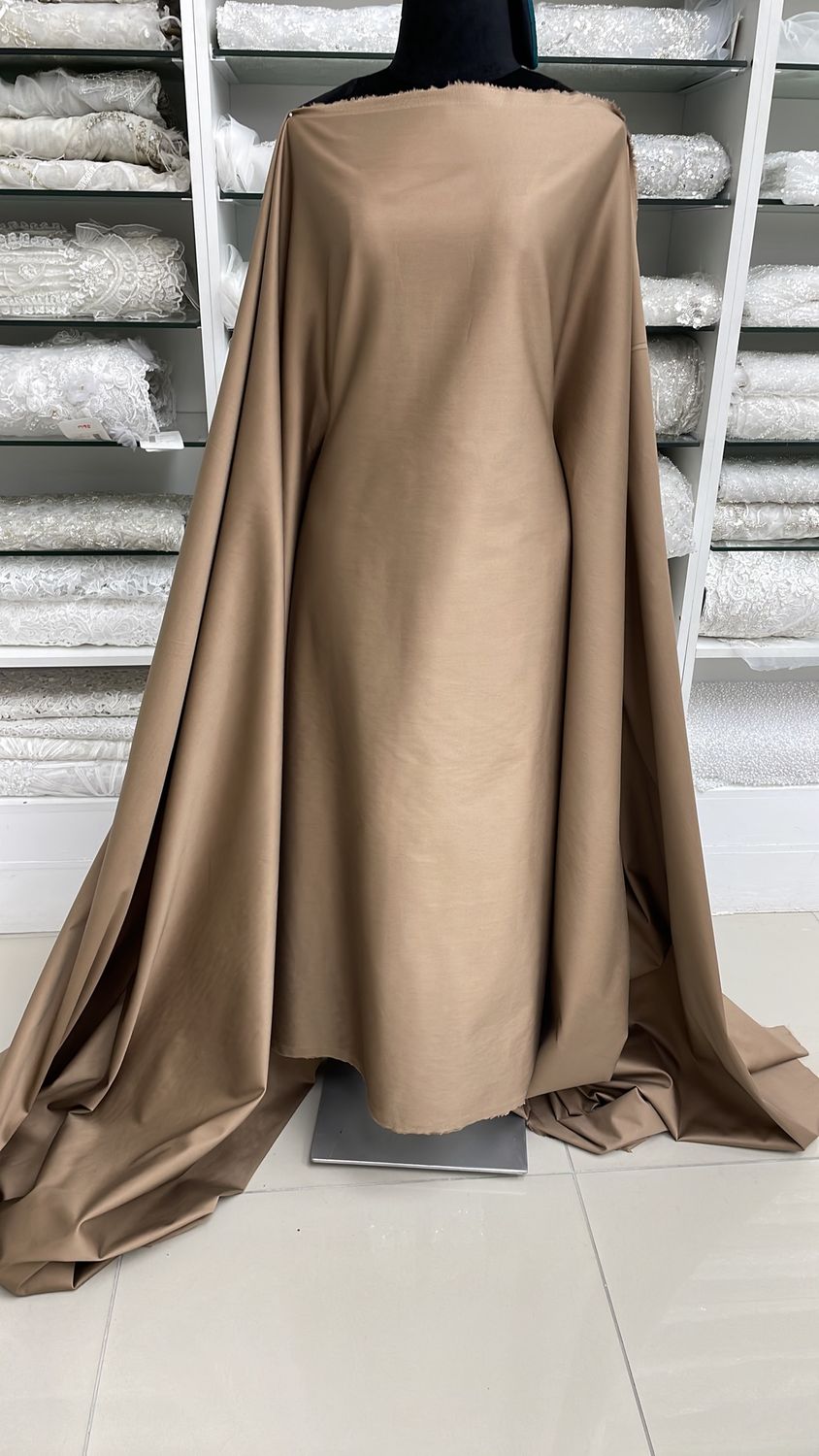 [ COS-G14B5121-14 ] Cotton Sateen 120 - Coffee per Meter