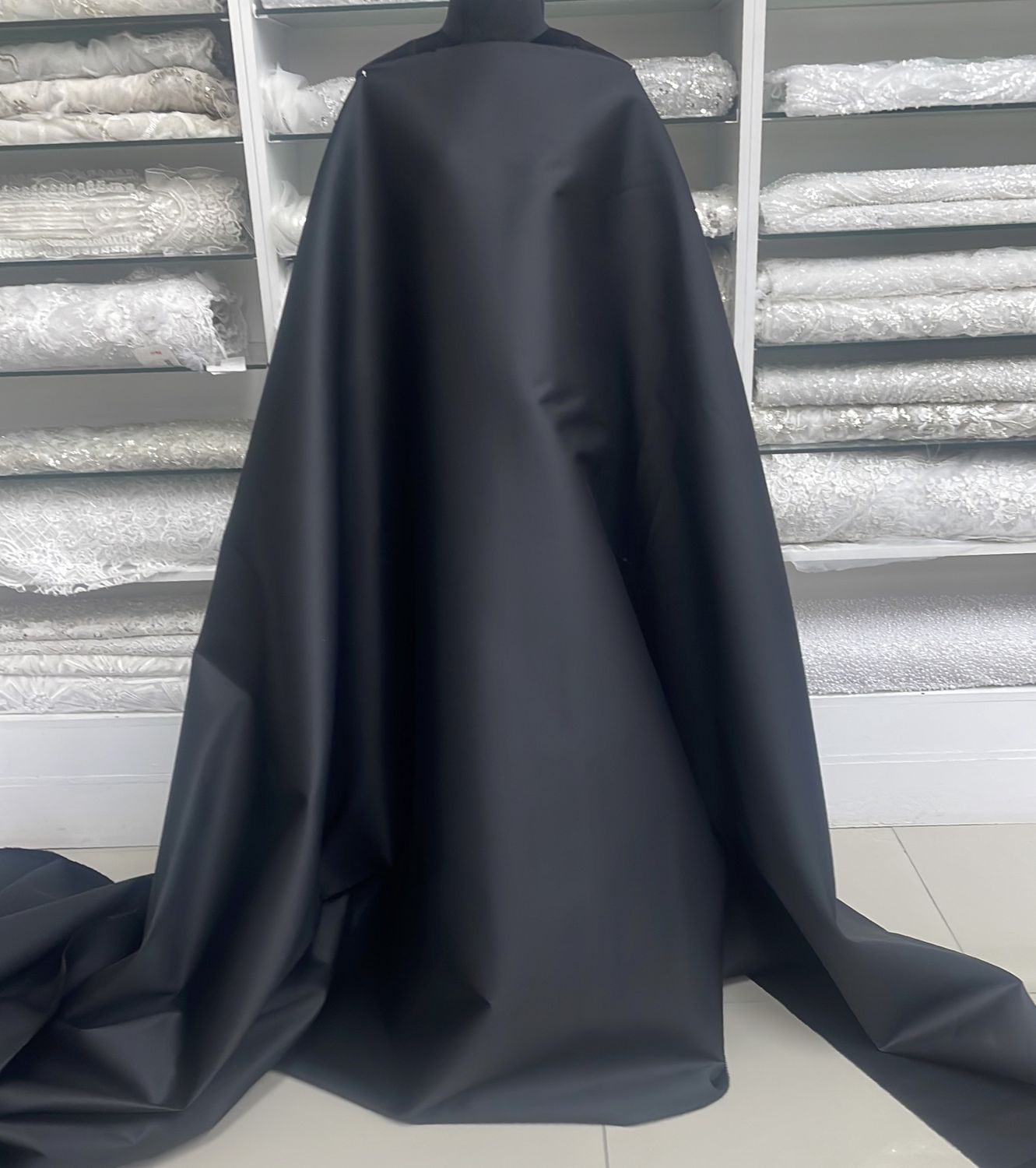[ 24838 ] Cotton Twill Anti Wrinkle 150 - Black-99 per Meter