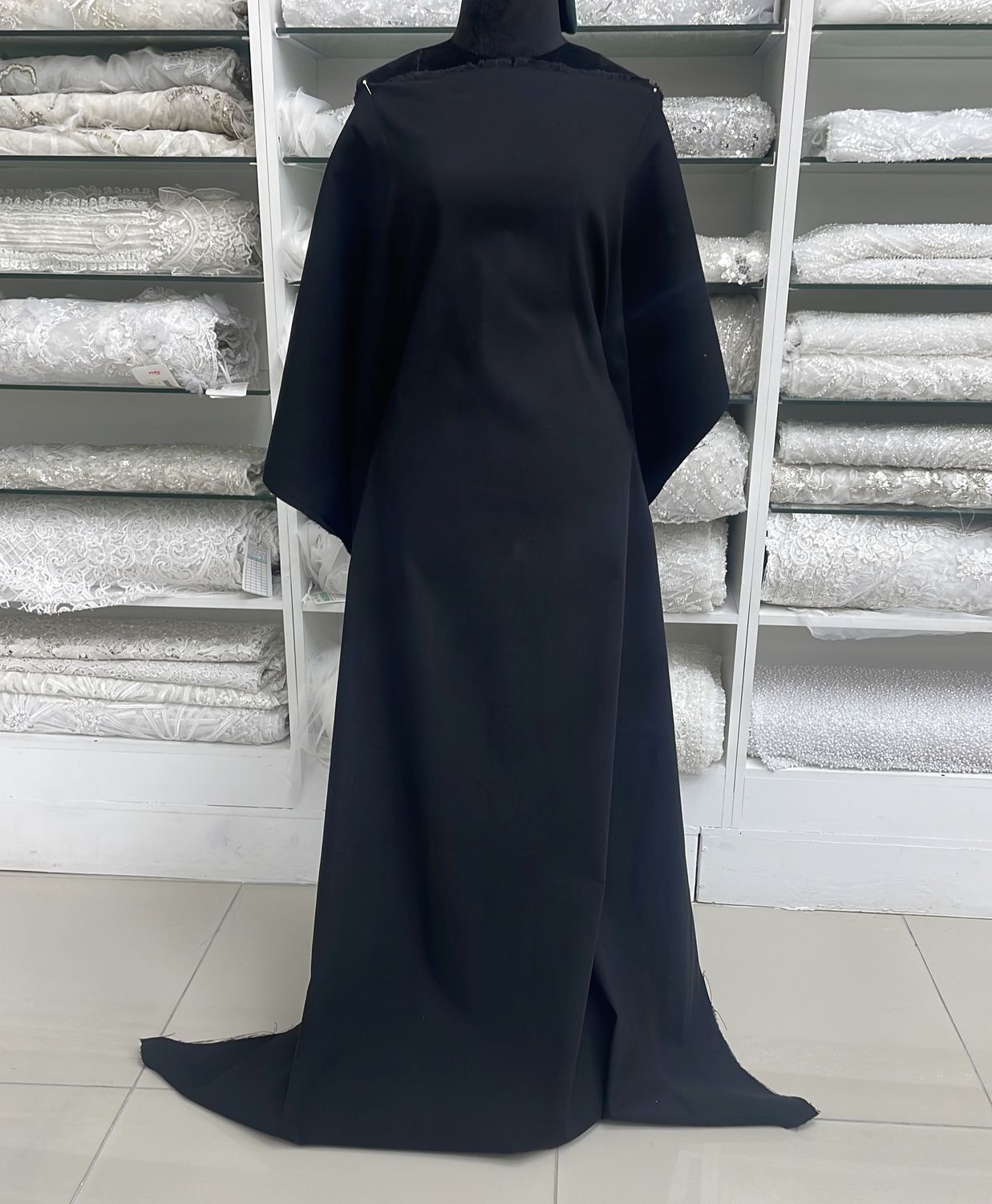 [ 23958 ] Cotton Spandex-GZ#1267-135-26-Black per Meter