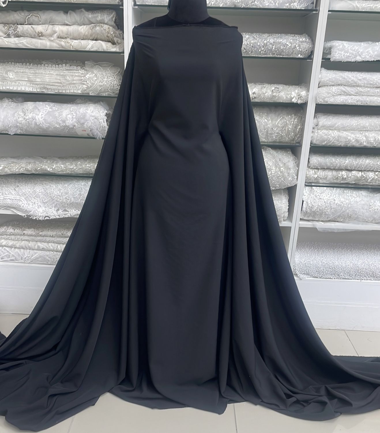 [ 23638B ] Suiting Stretch -150-Black-B per Meter