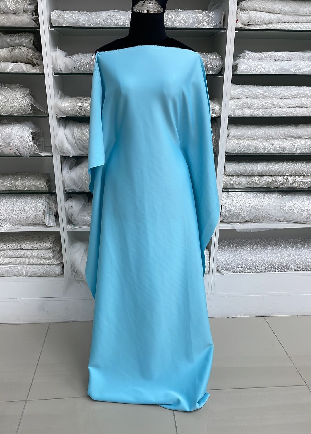 [ 15340 ] Knit Scuba Plain Dyed/150/5g/Sky per Meter