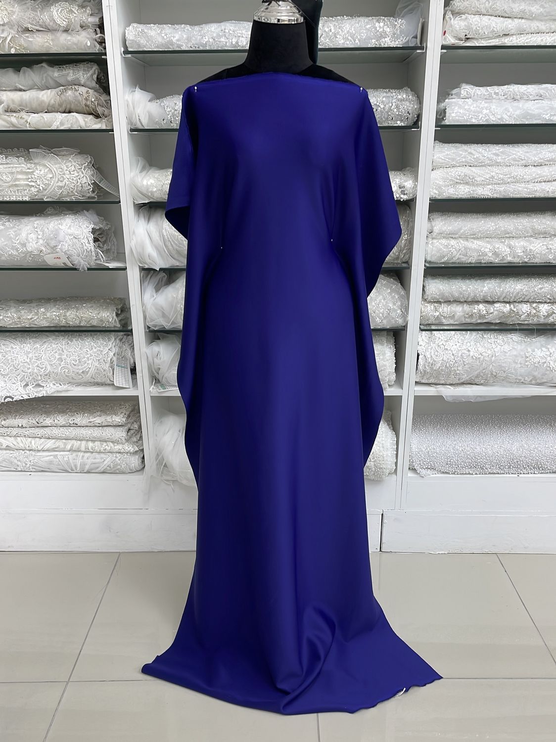 [ KS-MHJ-5259-07 ] Knit Scuba 150cm-INDIGO per Meter