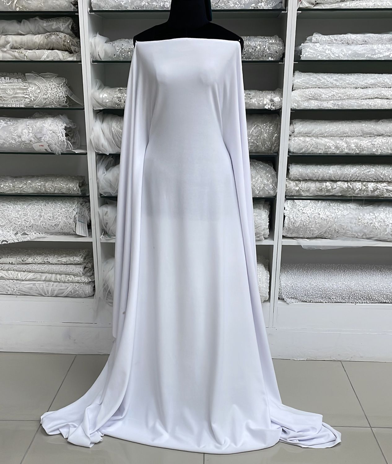 Scuba [ 24552 ] Scuba Crepe 160cm - 02  White per Meter