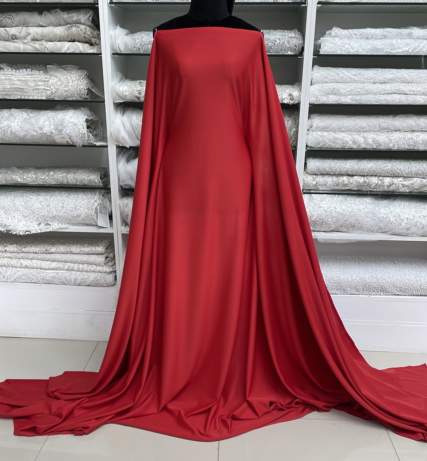 Scuba [ 24553 ] Scuba Crepe 160cm - 03  Red per Meter