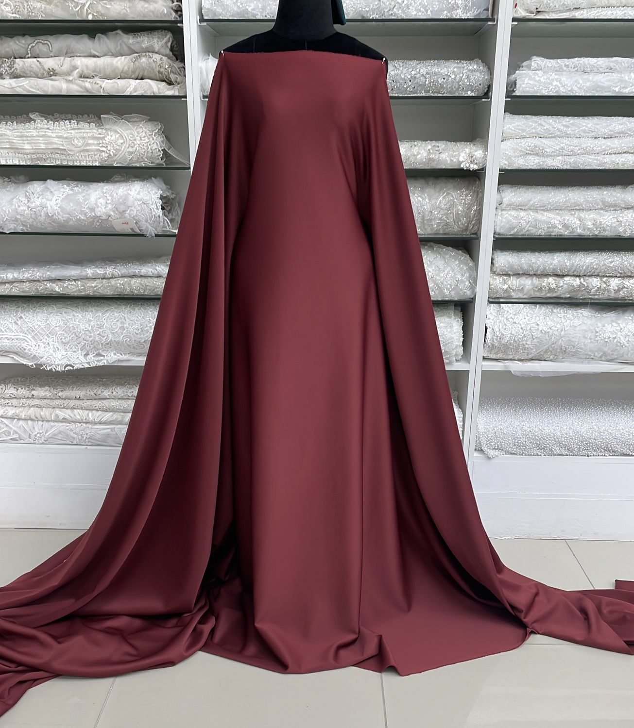 Scuba [ 23222 ] Scuba Plain Dyed-260gr-150-ZINFANDEL per Meter