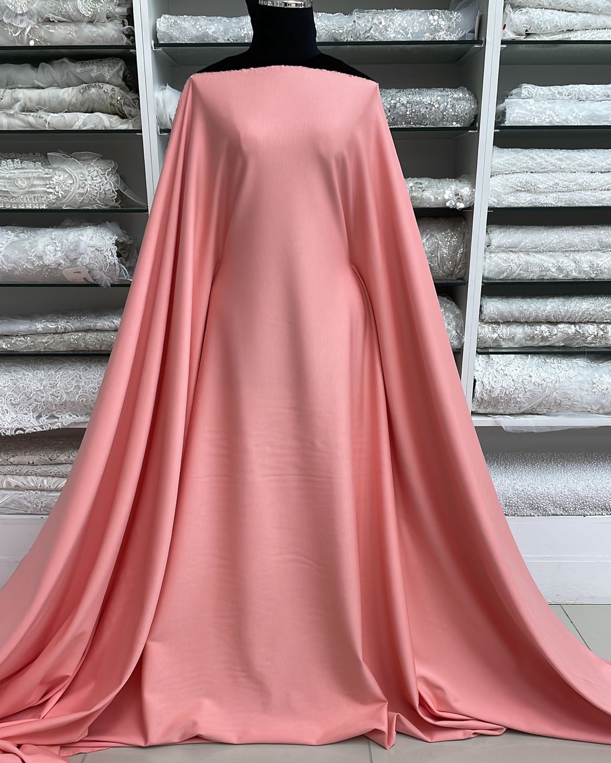 Ponte di Roma [ PDR-KN-0335-539 ] PuntyDR65%VI30%PA5%EA320GR150cm-LT CORAL per Meter