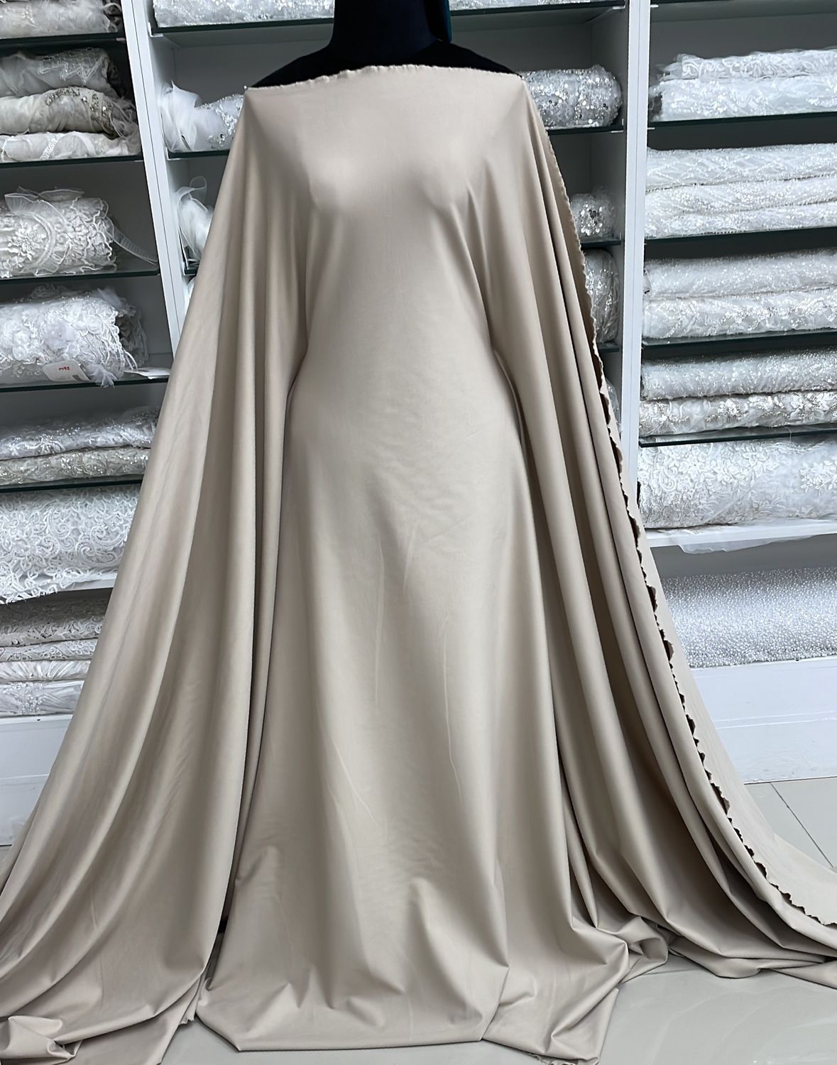 Knit [ 19218 ] Knit Rayon Plain Dyed/160cm/400g/BEIGE per Meter