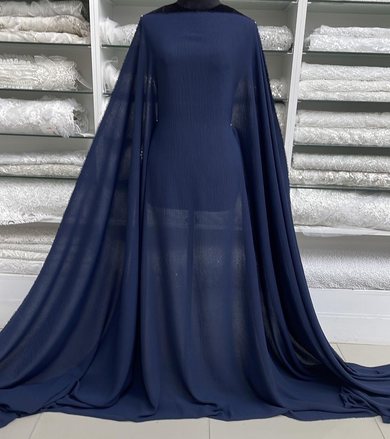 Crepe [ 24600 ] Crepe Airflow-150-05-Navy per Meter