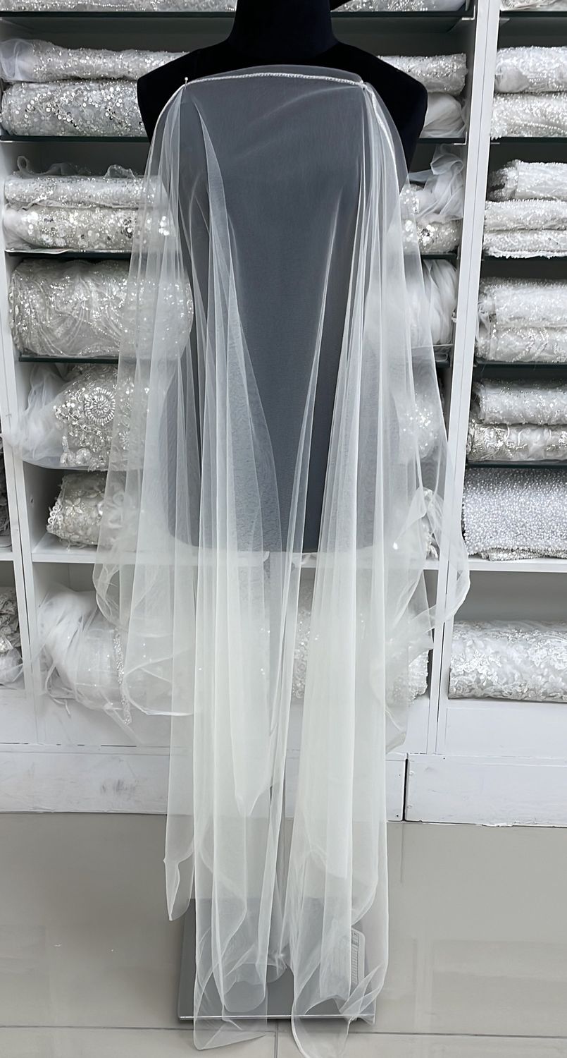 [ 15703 ] Tulle Italian/150/5g/OFF WHITE per Meter