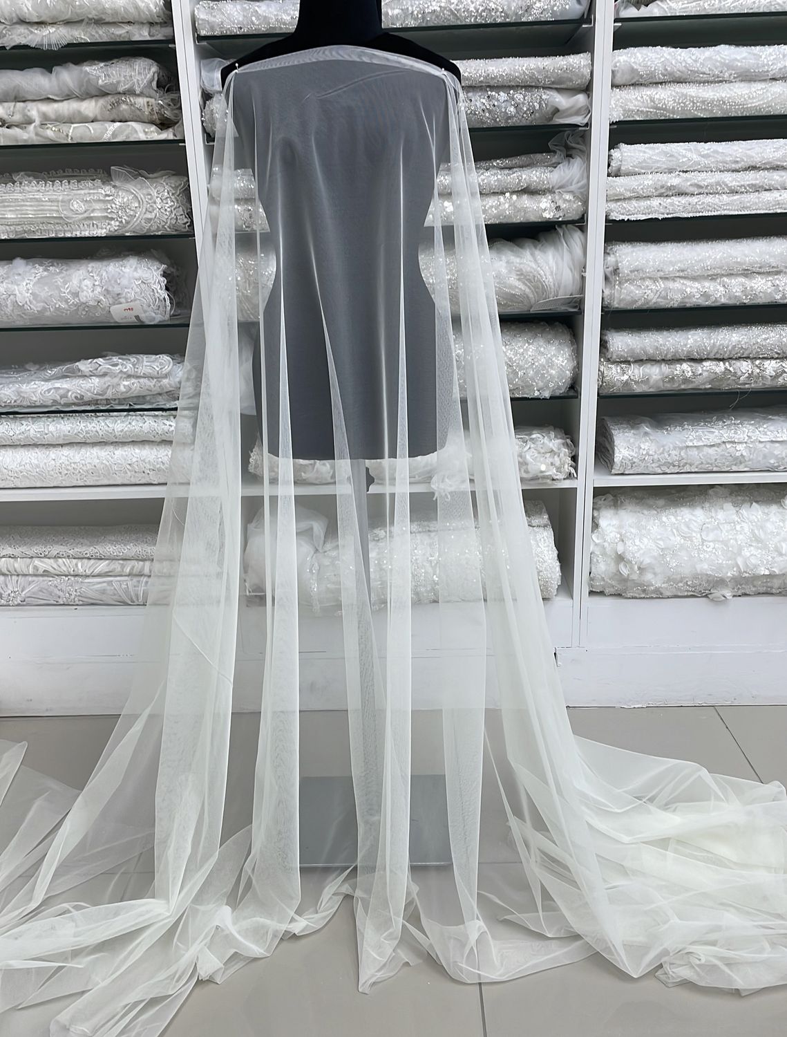 [ TD-KF-A1162J-LI ] Tulle Dress 150cm - LIGHT IVORY (ONLY @ CW) per Meter