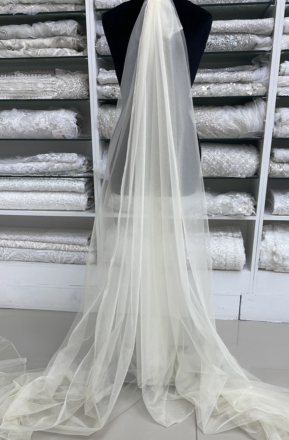 [ TU4S-RO-0513-5 ] TULLE 4 WAY STRETCH150-BEIGE per Meter