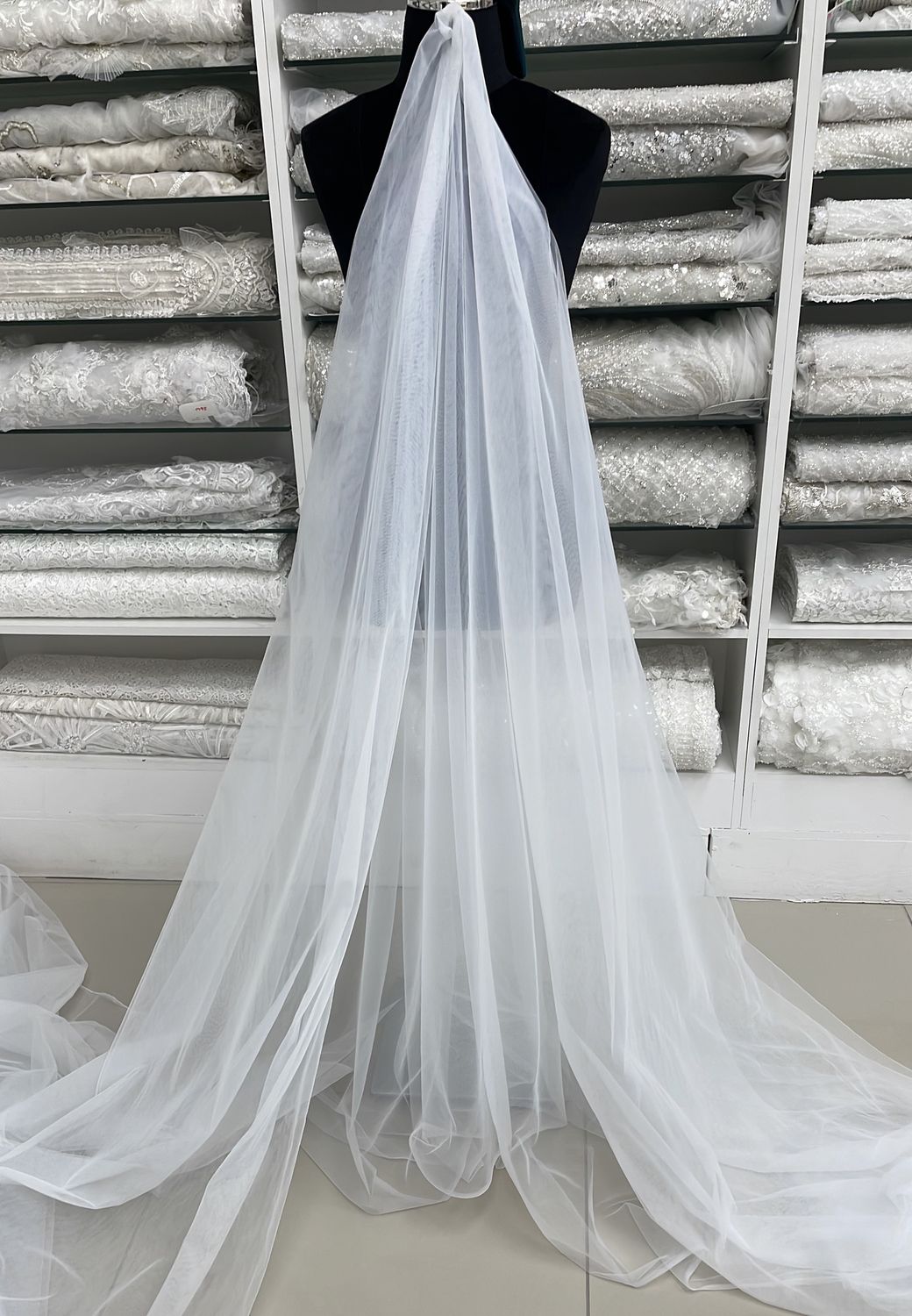 [ 25277 ] Swiss Tulle-3000-31-Silk White per Meter