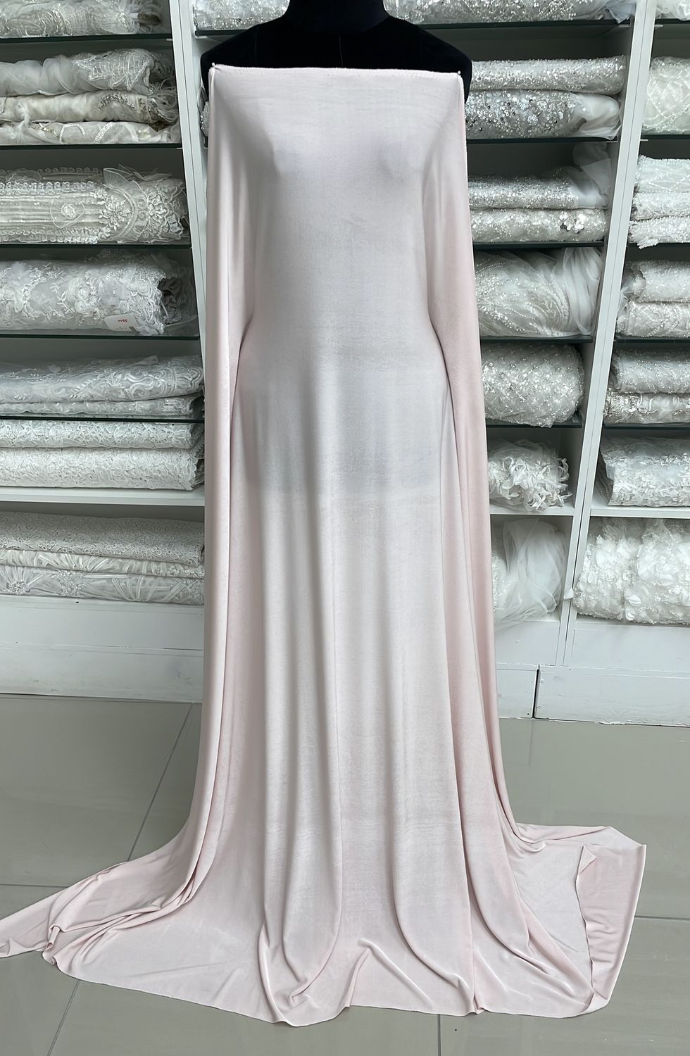 [ 16286 ] Knit Slinky Venecia Foil/150/215g/ICE PINK per Meter