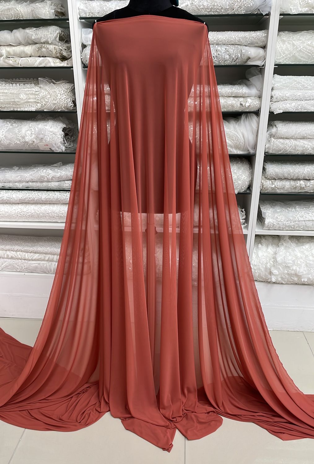 [ MNS-GG-W1668-0 ] Mesh Nylon Spandex 150w/80gsm Tan per Meter