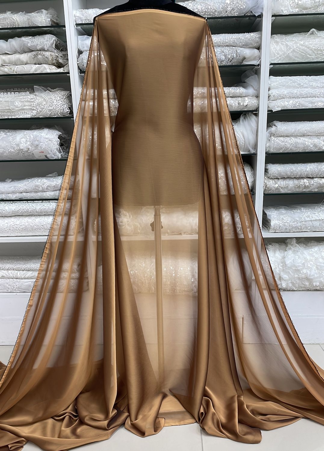 Chiffon [ CHD-BI-21610-40 ] Chiffon Dope DyedCopper147 per Meter