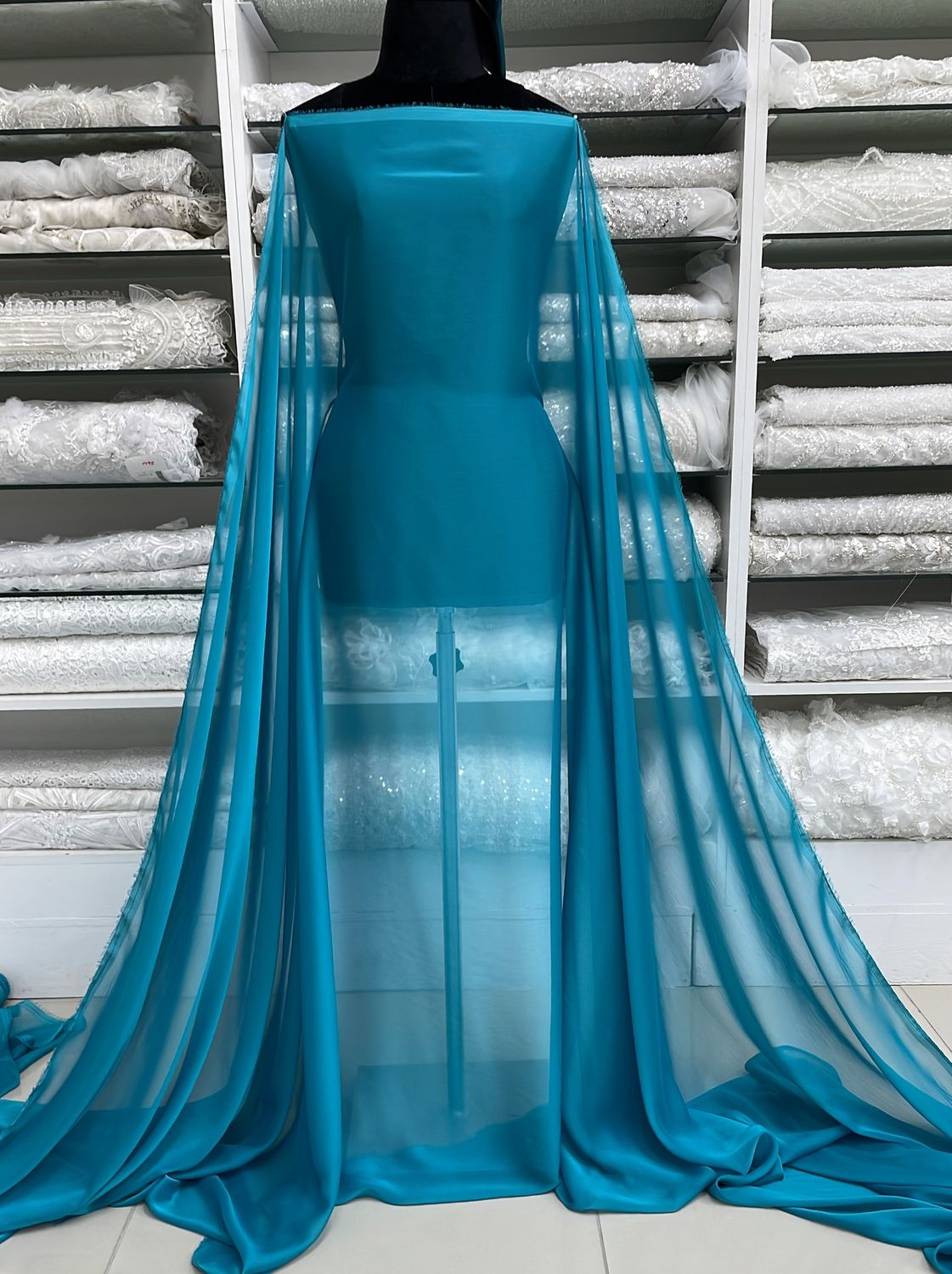 Chiffon [ 16120 ] Chiffon Cationic/150cm/5g/CYNAN per Meter