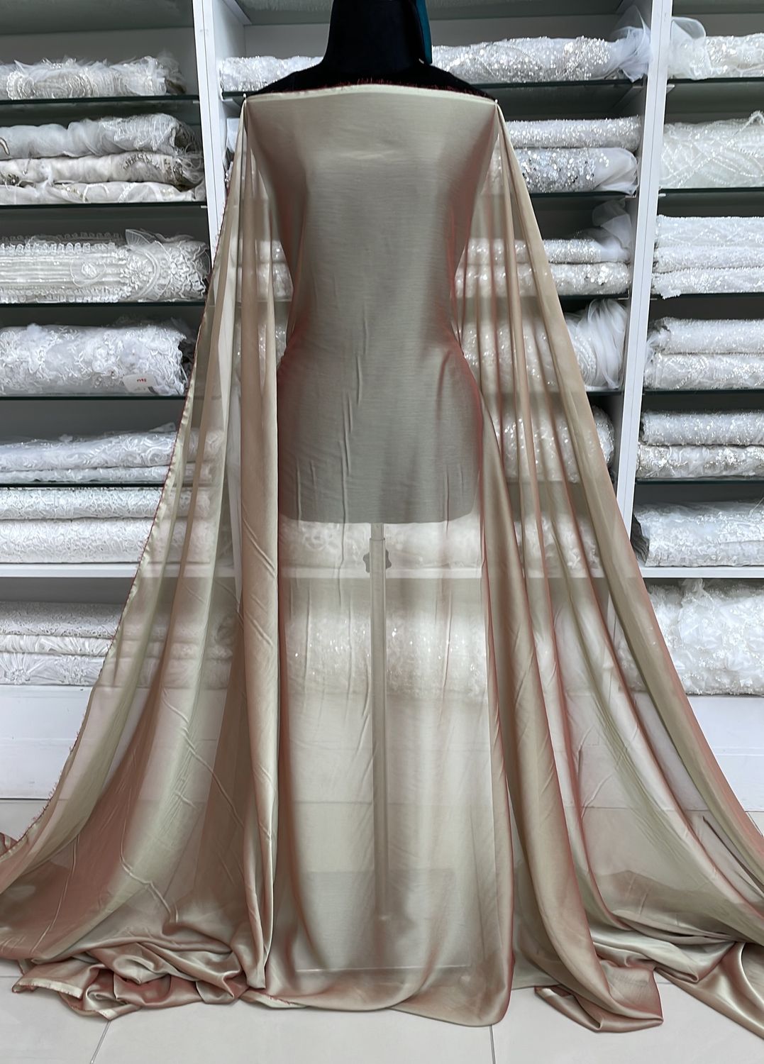 Chiffon [ 24269 ] Chiffon Cationic-150-31-Beige Red per Meter