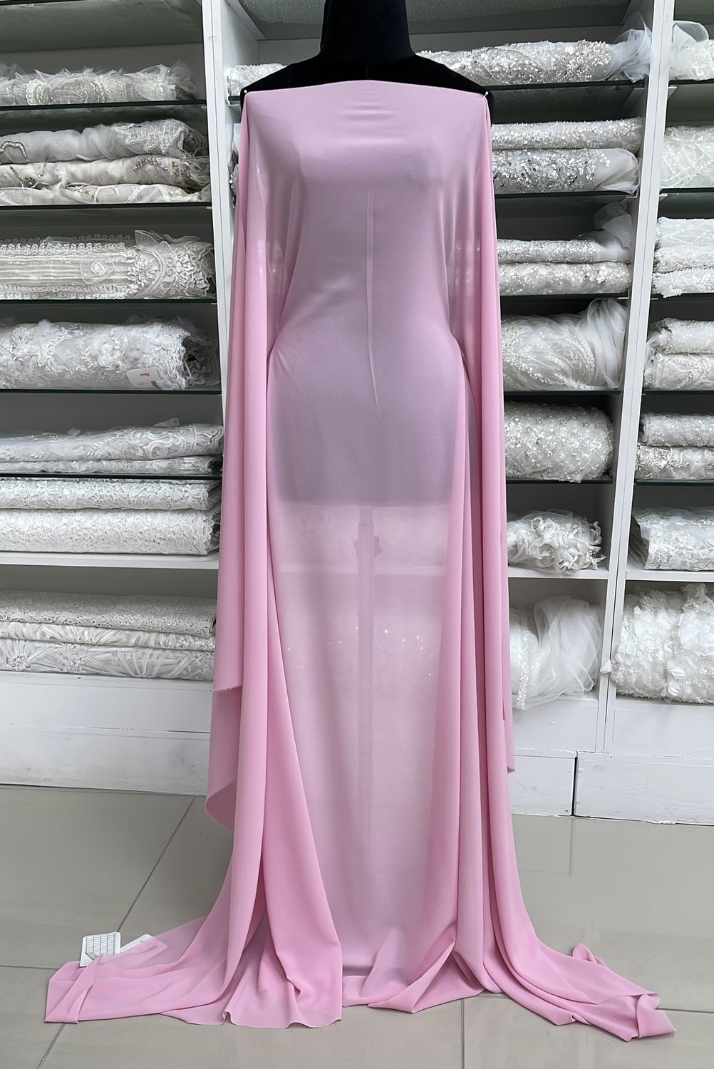[ GED-LO-RLT10-13 ] GeorgetteDELUX-150cm-PINK per Meter
