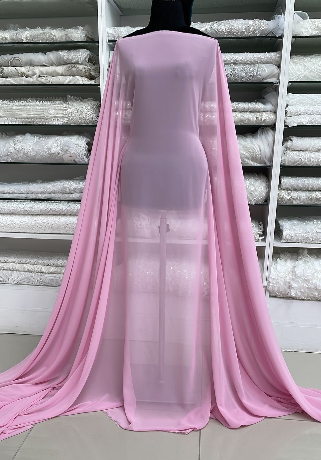 [ CHM-UF-10 ] Chiffon Multi Hi 150 - Pink per Meter