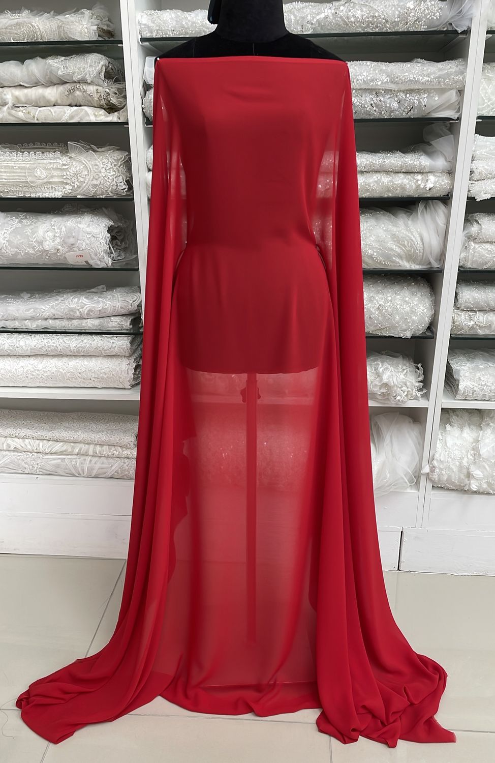Chiffon [ CHD-RO-5029-5 ] Chiffon Dream Angel-150-RED per Meter