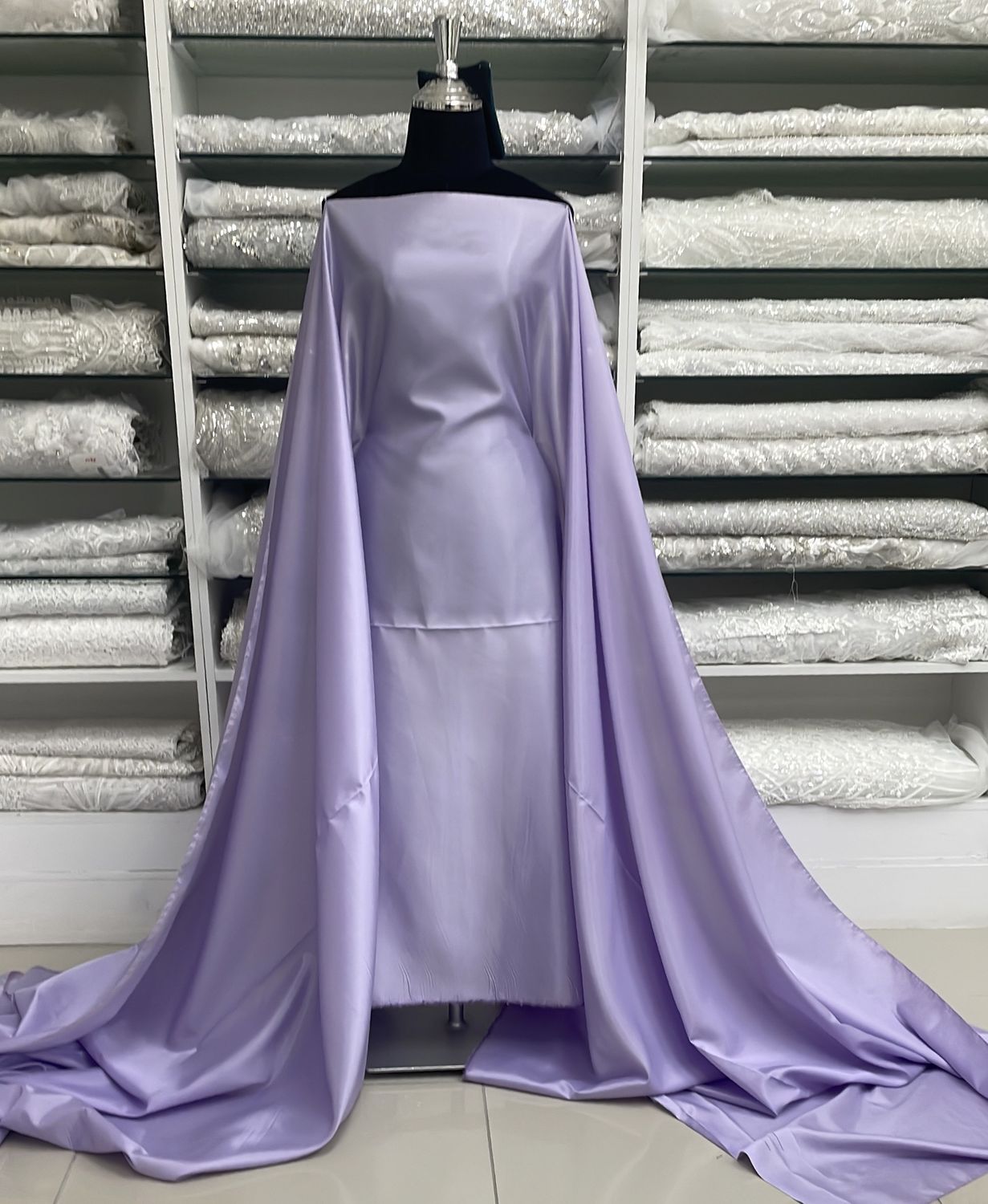 [ LA-ICI-A707 ] Acetate Lining 120 - Lilac per Meter