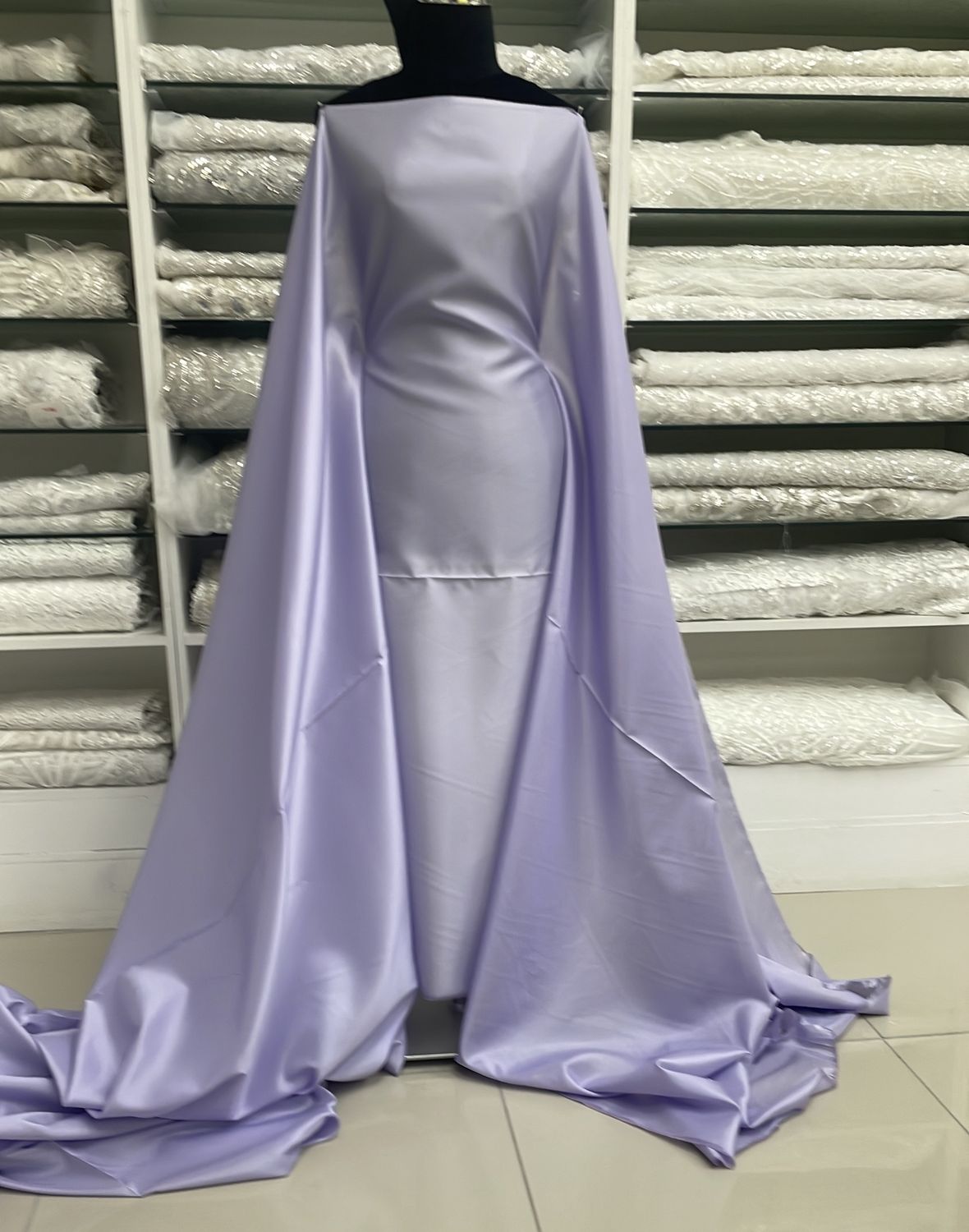 [ LA-ICI-A709 ] Lining Acetate - 120w - Lilac per Meter