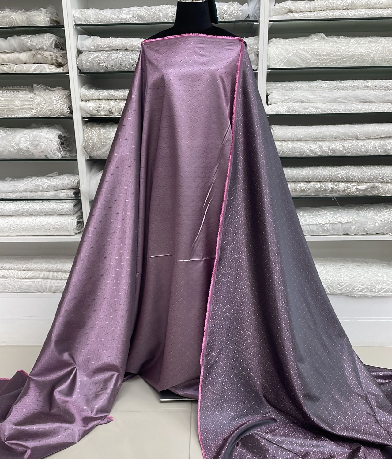 [ 24867 ] Jacquard Suit Lining-150-03-Mauve per Meter