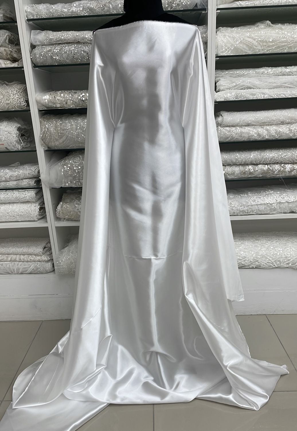 [ LS-ROR-12000TW ] Lining Satin RW1 White per Meter